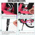 Bike Kickstand, Kids Bicycle Kickstand,Adjustable Aluminum Alloy Center Mount for 16 18 20 Inch Bicycle Wheel, Cycling Bracket for Wheel Mountain ...