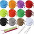 Sweatshirt Drawstring Replacement - 24Pcs Premium Hoodies Drawstring in 12 Colors, Hoodie Strings with 3Pcs Drawstring Threader for Pants Shorts (...