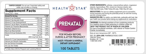 Prenatal Vitamins for Women Before, During & After Pregnancy Prenatal-Postnatal Multivitamins with Folic Acid & Minerals for Pregnancy Support| Da...