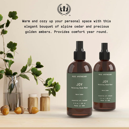 Muse Apothecary Room Ritual - Botanical Collection - Christmas Room Spray, Aromatic and Relaxing Room Mist, Air Freshener Spray, Infused with Natu...