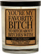 CEDAR CRATE MARKET Candle, Favorite Bitch Scent, 10 oz. Soy Candle, Best Friend Gift, Lemon Peach Orange...