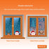 Spring Window Clings Spring Decorations Summer Window Clings Double-Sided Reusable Anti-Collision Peel and Stick Removable for Glass Summer Bouque...