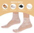 5Pairs Women's Lace Socks Sheer Lace Socks Fishnet Socks Ankle Mesh Lace Socks Lace Loose Socks for Women Girls...