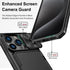 for iPhone 15 Pro Case Wallet with Card Holder (4-5 Cards) & Slide Camera Cover & Kickstand, Military Grade Drop Protection Rugged Shockproof Prot...