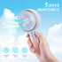 Handheld Mini Fan, Portable Rechargeable Mini Fan with 3 Speed, Battery?8-12 Hours?, Cute Gradient Hand Held Small Makeup Fan with Color Light for...