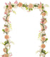 6 Ft Artificial Peony Garland with Mixed Peony Flowers and Green Leaves for Wedding Dining Table Home Party Decor...