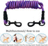 MayPaw 8FT/10FT Dog Tie Out/Check Cord, Heavy Duty Nylon Rope Training Leash, 3/8-Inch Thick Dog Tether for Strong Small Medium Large Dogs Indoor ...