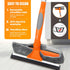 Squeegee for Window | 2-in-1 Window Cleaner Sponge and Soft Rubber Strip with Telescopic Extension Pole 25”-36” | Window Washer for Shower, Car Wi...