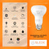 SLEEKLIGHTING BR20 40W Equivalent 6 Watt LED Bulb, 5 CCT (2700K, 3000K, 3500K, 4000K, 5000K) 450 Lumens, Dimmable, Energy Star, E26 Base - Indoor ...