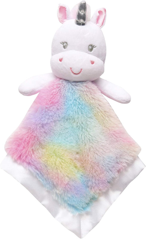 Baby Starters Unicorn 14 inch Snuggle Buddy with Satin (Rainbow)...
