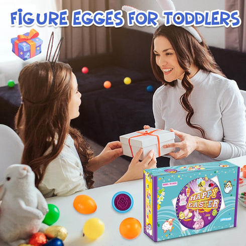 LOOIKOOS Matching Easter Eggs for Toddlers,12PCS Preschool Educational Learning Toys Fine Motor Skill Kids Montessori Toy Gift for 3 4 5 Year Old...