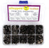 90 Sets Black Chicago Screw Leather Assorted Kit ?6 Sizes of Screw Rivets for Leather Rivet ?for DIY Leather Craft and Bookbinding (M5 X 4, 5, 6, ...