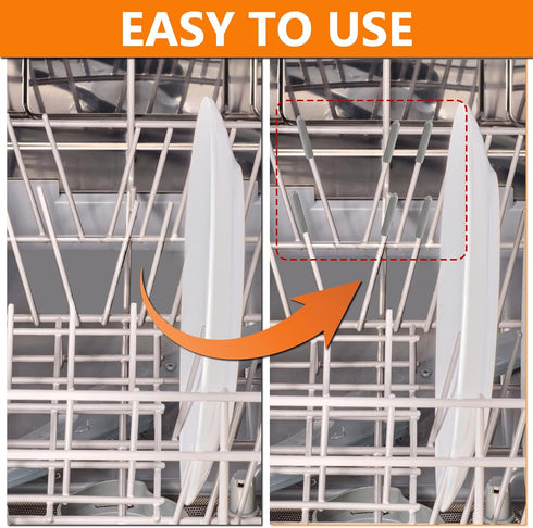 Cenipar Dishwasher Rack Tine Prong Repair End Cover Caps (100pcs) Anti Slip 1 inch Round Tips...