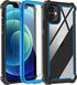 for iPhone 12 Case, iPhone 12 Pro Case,with Screen Protector Heavy Duty Drop Protection, Full Body Rugged Shockproof Tough Protective Phone Cover ...