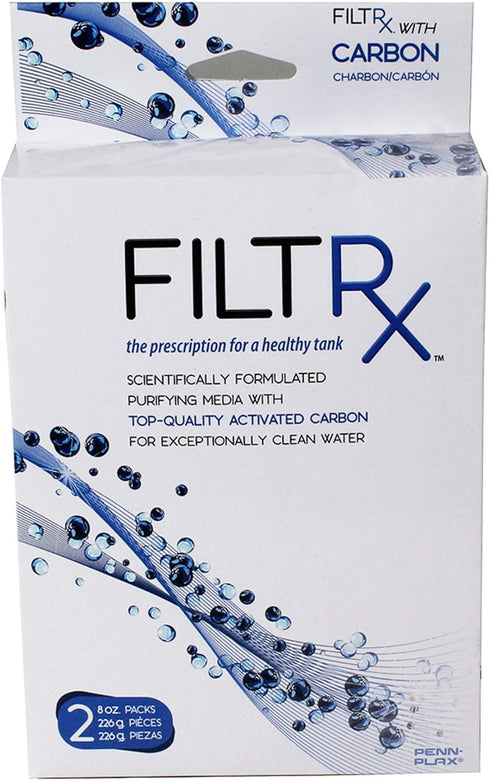 Penn-Plax Filtrx Purifying Media for Canister Filters – Compatible with Cascade, Marlin, and Other Aquarium Filter Systems with Trays – Activated ...