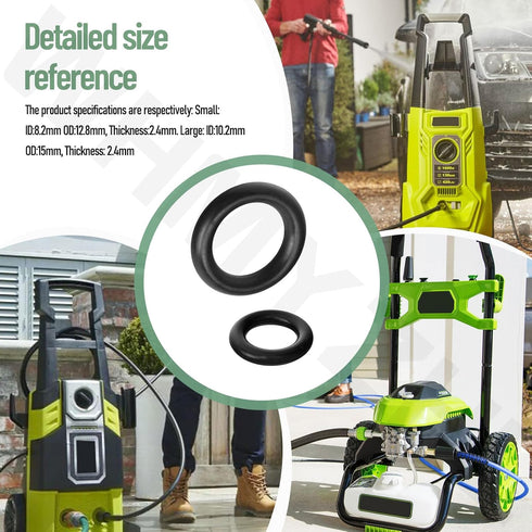 SPX3000-ORING SPX3000 Pressure Washer Replacement O-Rings for Sun Joe SPX4001/SPX3001/SPX3500/SPX3501/SPX4000 Electric Pressure Washers (5pcs Smal...