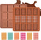 Chocolate Molds Silicone,Mini Rectangular Shaped Chocolate Bar Mold Non-Stick Mini Chocolate Candy Mold Silicone for Chocolate&Candy,Waffles Silic...