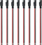 Oyviny 8PCS 12AWG SAE Connector Cable 1 Feet 2 Pin SAE Single Plug Quick Connector Disconnect Power Extension Cable Solar Panel Battery Wire 33CM ...