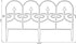 Gardenised QI003741.LB Decorative Black Vinyl Garden Patio Lawn Fence Landscape Panel Border, 24 x 13...
