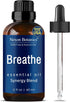 Breathe Essential Oil Blend 60 ml - Breath Sinus Relief with Menthol Oils - for Humidifiers, Diffusers, and Aromatherapy - Nexon Botanics...