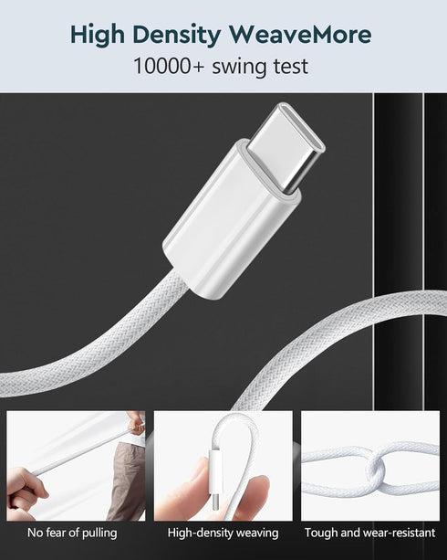 140W USB-C to Magnetic 3 Cable, Magnetic 3 Charger Cord Compatible with MacBook Air (M2, 2022) & (15in, M2, 2023), MacBook Pro/Max 2023 (M2, 14-16...