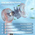 Mini Handheld Fan,4 Speed Adjustable Portable Battery Operated Fans,USB Rechargeable Desk Fan with Mirror,Max 20 Hrs Hand Fan For Travel Office Ou...