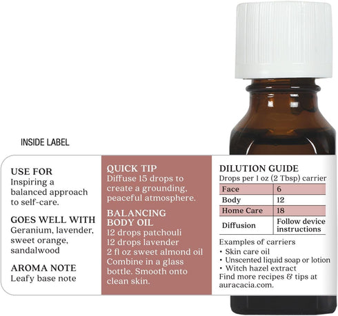 Aura Cacia Patchouli, Dark, 0.5 Ounce...