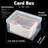 Playing Deck Card Storage Box Plastic Card Boxes Compatible with 100 Mtg Holder Storage Case 4.3 x 2.95 x 2.2 Inches Organizer Snap Closed for Tra...