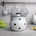 City to Cottage Ceramic Sugar Bowl with Lid, 10oz Sugar Contanier for Coffee Bar, Sugar Dispenser Bowl, Salt - Condiment Pot for Kitchen Counter, ...