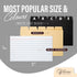 Index Card Holder 3x5 Set – Heavy-Duty Index Card Recipe Box with Dividers – 100 Ruled Index Cards 3x5, 25 Manila Dividers, 25 Plastic Dividers, 7...