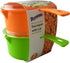 Set of 2 Microwave Saucepan With Lid Store Heat and Eat 800ml each...