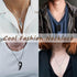 MAIBAOTA 8 Pcs Necklace for Men, Mens Necklaces Jewelry Set, Black and Silver Stainless Steel Necklace, Cross Pendant Necklace, 16-24 inches Chain...