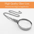 MAGDEPO 3X Magnifying Glass Pendant Necklace (Silver) Portable Magnifier 1.5" Round Lens Stylish Accessories for Women, Seniors, and Elderly Readi...