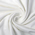 David Angie Double Brushed Poly Knit Fabric Solid Color 4 Way Stretch Spandex Knitting Fabric DBP Fabric by The Yard for Clothes Sewing (White)...