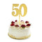 ZHENGYE Gold bling bling Happy Birthday cake topper - 50 Anniversary/Birthday Cake Topper Party Decoration (50th)...