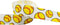 3/8"-1.5" Volleyball/Softball/Soccer Grosgrain Ribbon for Cheer Bows, Sewing (10yd 7/8" Softball White/Yellow)...