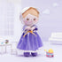 OUOZZZ 12" Soft Baby Doll for Girls - First Baby Doll Plush Doll Sleeping Cuddle Buddy Doll Muslim and Islamic Gift Purple Dress for Kids...