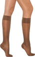 Healthweir Sheer Graduated Compression Knee High Stockings for Women 15–20 mmHg – Made in Italy Support Socks, Closed Toe, Nurses, Travel, Varicos...