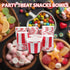 50 Pcs Red White Striped Ice Cream Cups Disposable Paper Snack Bowls 9oz Circus Carnival Paper Dessert Containers For Hot Or Cold Soup Yogurt Chri...