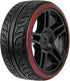 Hard Plastic Wheel Rims & Plastic Tires 12mm Hex Compatible with Traxxas HSP Tamiya Kyosho Himoto 1/10 RC Drift Car (Style 2)...