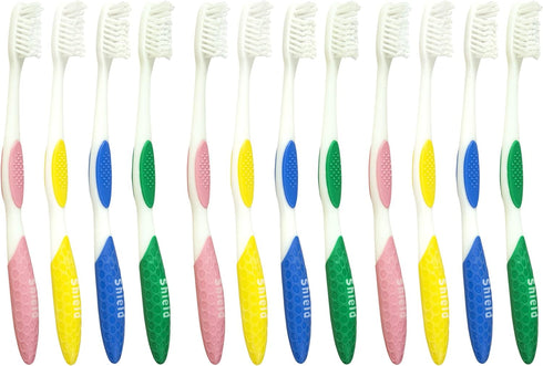 Toothbrush Anti-BAC, Keeps The Filament Surface Clean (Expert Care - Medium Bristles) - Adult - 12 Count (Pack of 1)...