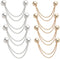 8PCS Hem Holder Scarf Buckle - Magnetic Dress Sleeve Clips for Women & Girls, Strong Snap Tie for Shirts, Tops, and Skirts - Decoration No-Pin Wai...