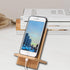 Bamboo Phone Stand with Charging Hole Detachable Portable Wood Mobile Phone Holder...