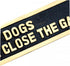 Renovators Supply Manufacturing Beware of Dog Sign 10.9 in. X 2.1 in. Keep Gate Closed Sign Cast Brass Please Close Gate Sign...