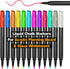 Liquid Chalk Markers for Acrylic Fridge Calendar Dry Erase Markers, Wet Erase Pens Set of 12Colors apply to Glass, Labels, Whiteboards Dry Erase A...