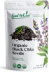 Food to Live - Organic Black Chia Seeds, 8 Ounces Non-GMO, Whole, Sproutable, Vegan, Kosher, Keto, Sirtfood, Bulk. Rich in Essential Fatty Acids, ...
