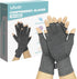 Vive Arthritis Gloves with Grips - Men & Women Textured Fingerless Compression - Open Finger Hand Gloves for Rheumatoid and Osteoarthritis - Arthr...