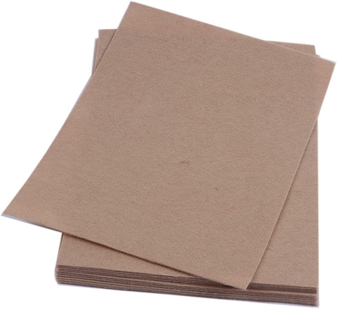 YYCRAFT Thick Stiff Felt Sheets Thick Felt 9 Inch X 12 Inch (Thickness:3.2mm) - 10 Pcs Pack, Tan...