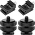 Chromlives Cold Shoe Mount Hot Shoe Mount Adapter 1/4'' Hot Shoe Flash Shoe Mount for DSLR Camera Flash Shoe Mount, Combo 4 Pack...