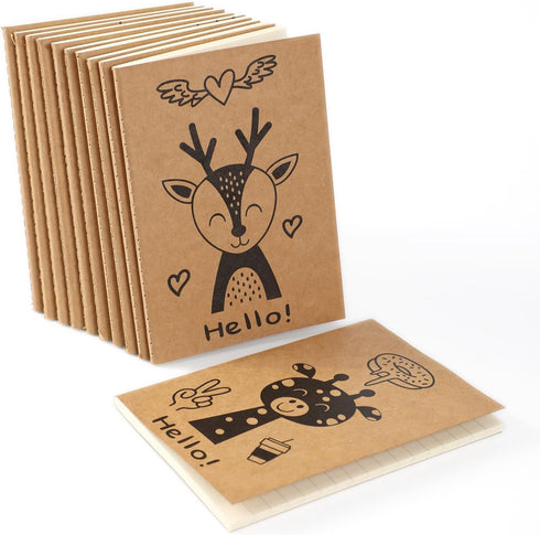 12 Pack Cute Animals Mini Notebooks for Kids Party Favors, A6 Small Notebooks for Girls Teens, Notebook Bulk for Class Prizes Bag Stuffer, Little ...